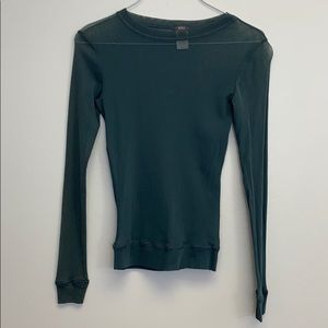 4/$20 MNG Turquoise see-through long blouse